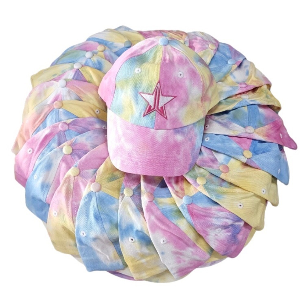 🔴 5 for $10 Jeffree Star Multicolor Tie Dye Adjustable Hat - Picture 2 of 6